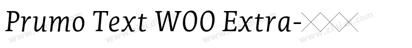 Prumo Text W00 Extra字体转换